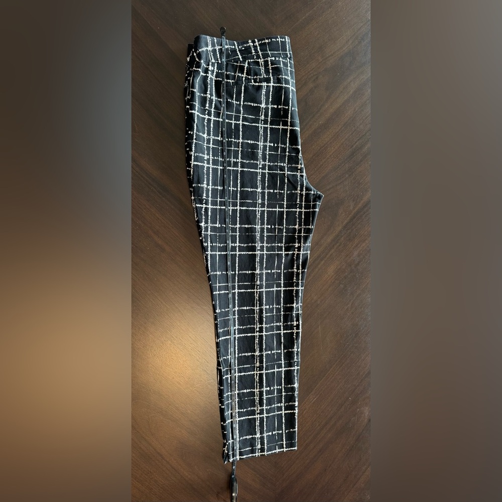 Chico's Black and White Patterned Pants
